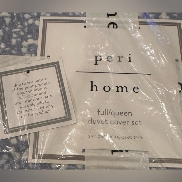 Peri Home Ikat Eyelet Duvet Set Queen - Picture 10 of 10